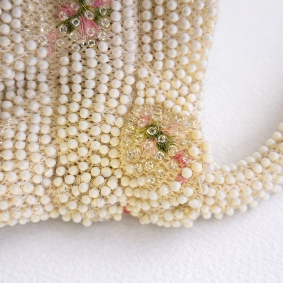 CORDE BEAD Vintage Style Beaded Handbag. NWOT - Picture 4 of 5